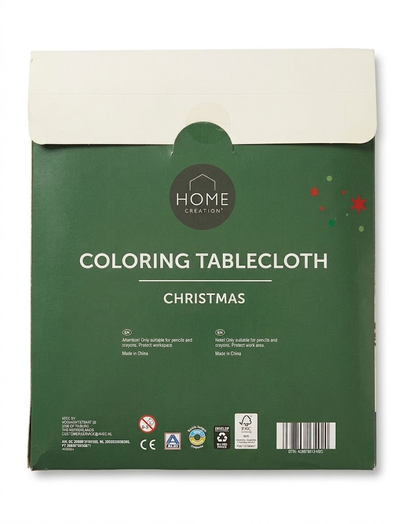 Home Creation Christmas Coloring Tablecloth (240x128 cm) – Giant Color-In Holiday Activity Table Cover in Lebanon