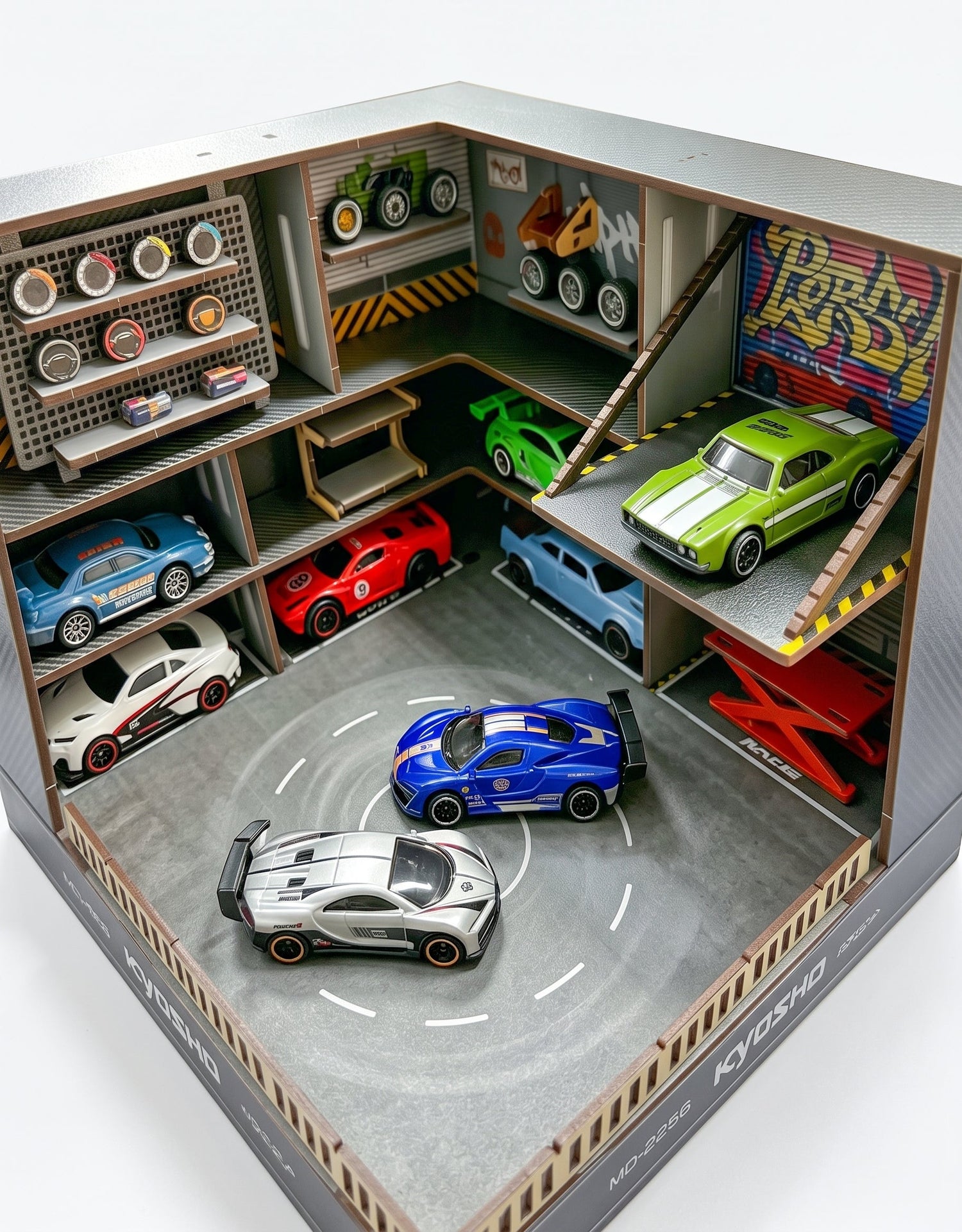 1:64 Electric Drift Pads & Garage Dioramas