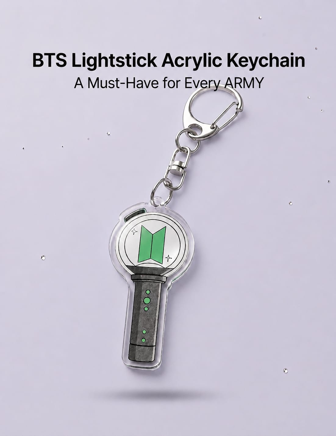 BTS Lightstick Acrylic Keychain