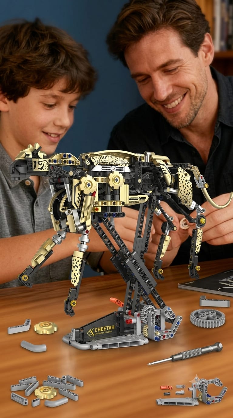 Mechanical Cheetah Dynamic Building Block Set