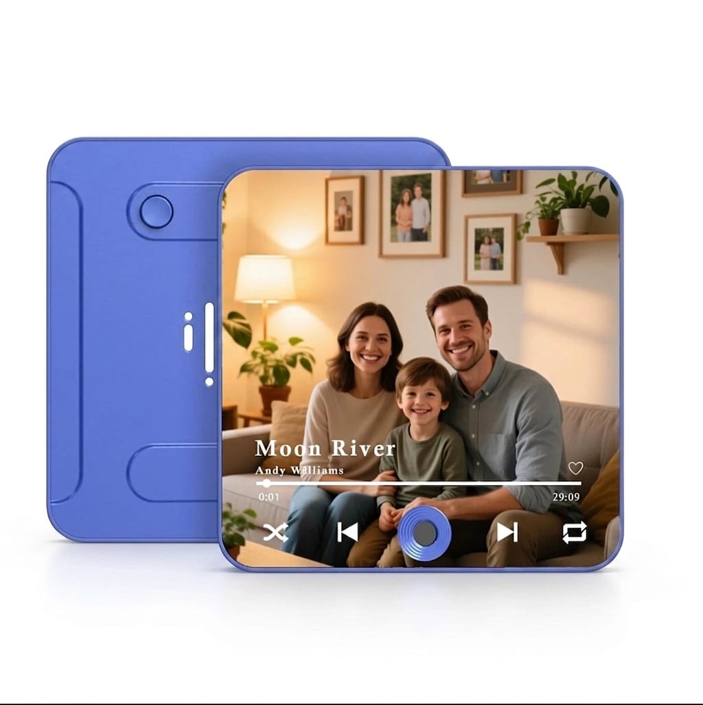 Personalized Music Player Fridge Magnet | Custom Photo & Audio Upload