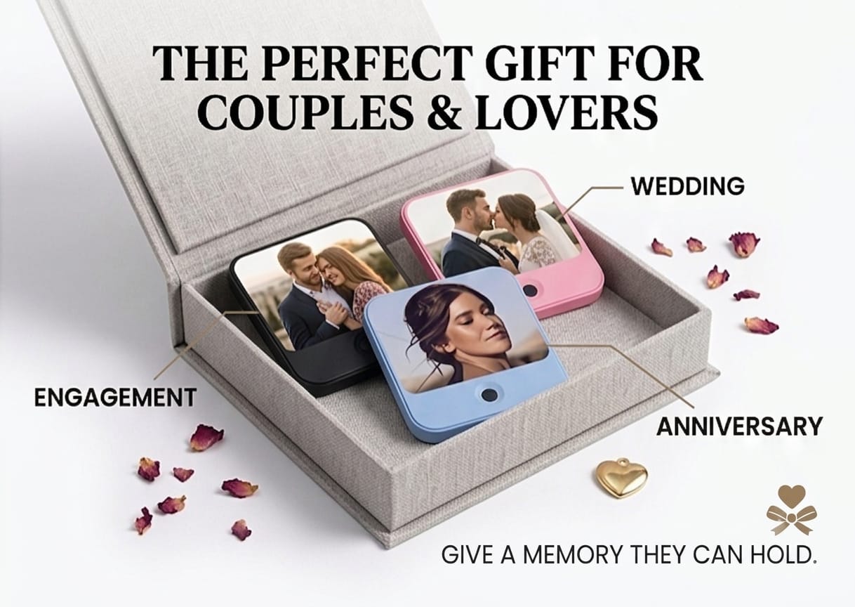 Personalized Music Player Fridge Magnet | Custom Photo & Audio Upload