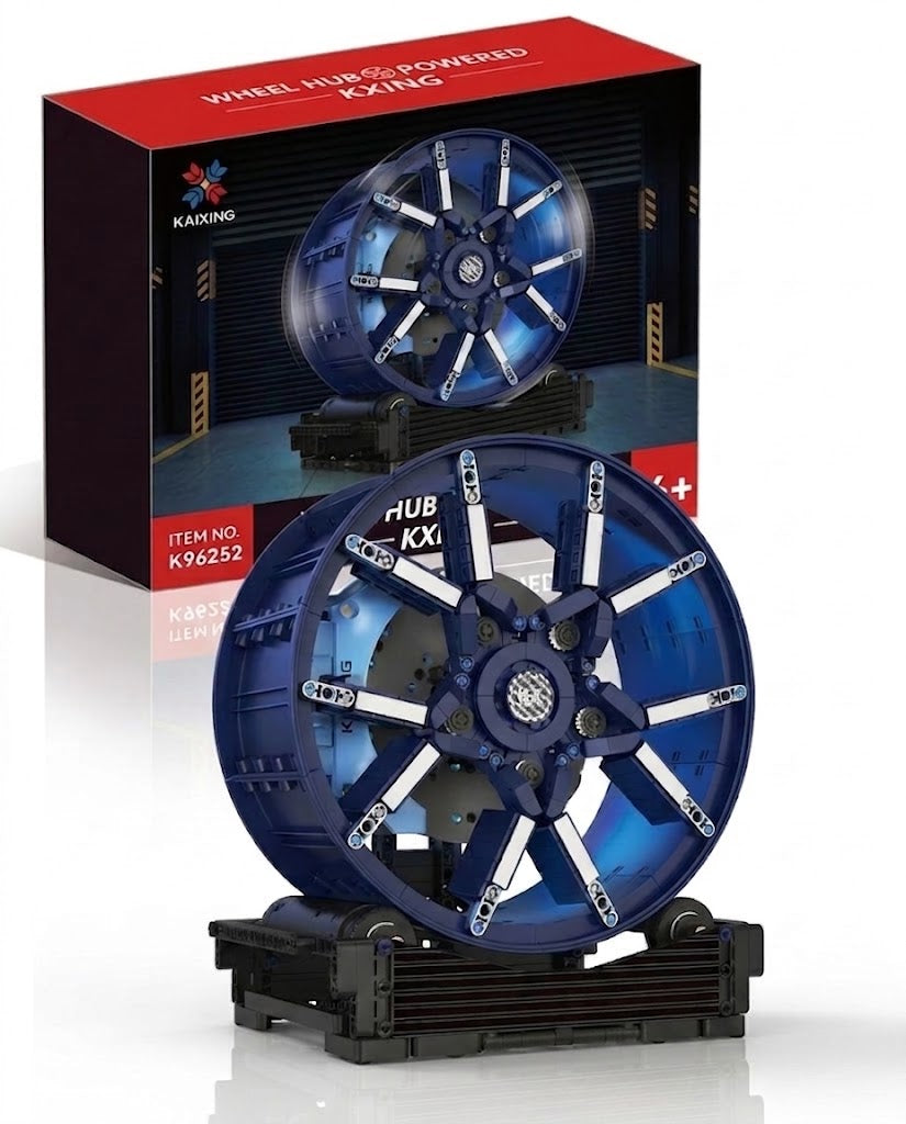 Fallarli Supercar Wheel Hub Building Block Model with Display Stand