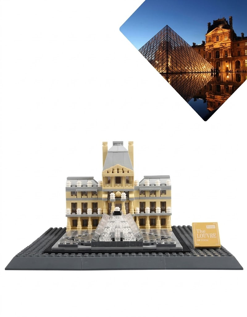 Louvre Museum Architecture Building Blocks Set (807 Pcs, LX.A444) - Lebanon