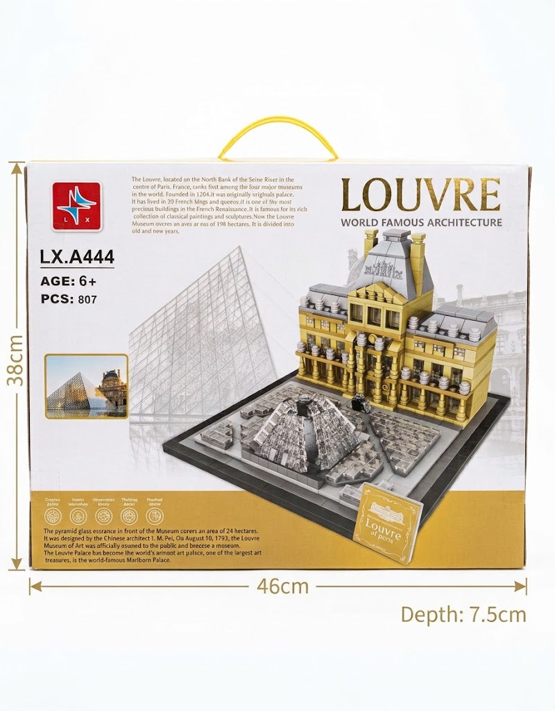 Louvre Museum Architecture Building Blocks Set (807 Pcs, LX.A444) - Lebanon