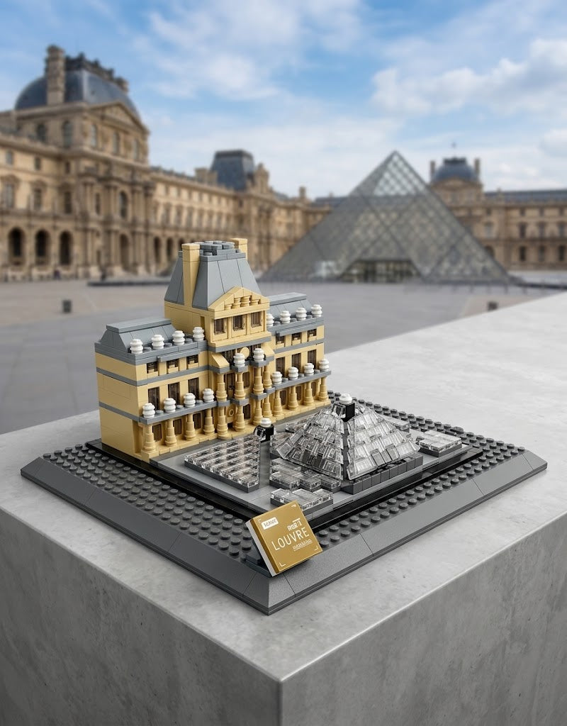Louvre Museum Architecture Building Blocks Set (807 Pcs, LX.A444) - Lebanon